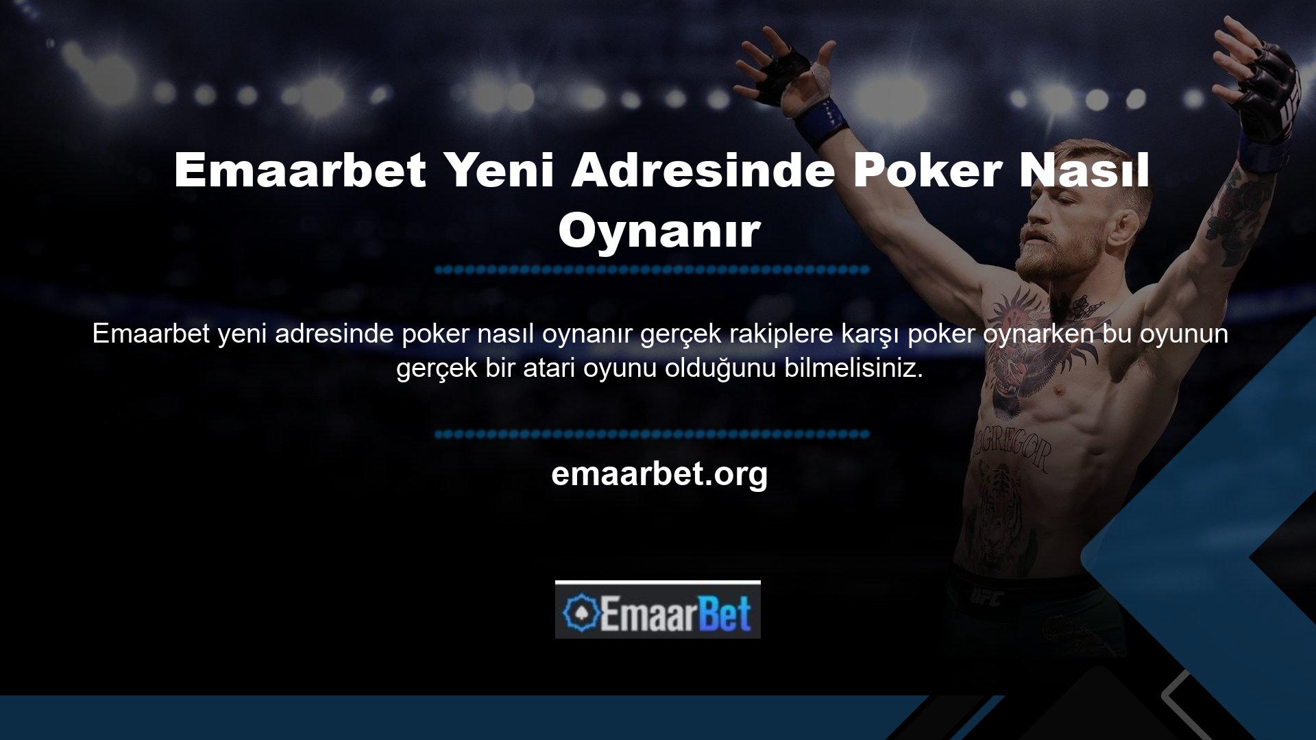 Emaarbet, gerçek oyunları destekleyen gelişmiş oyun sağlayıcılara sahip bir oyun destek kuruluşudur